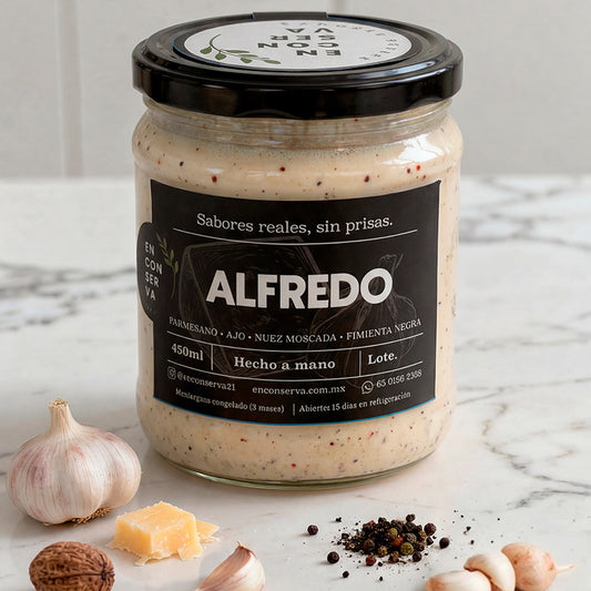 Salsa Alfredo de parmesano